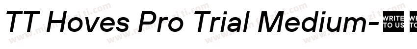 TT Hoves Pro Trial Medium字体转换